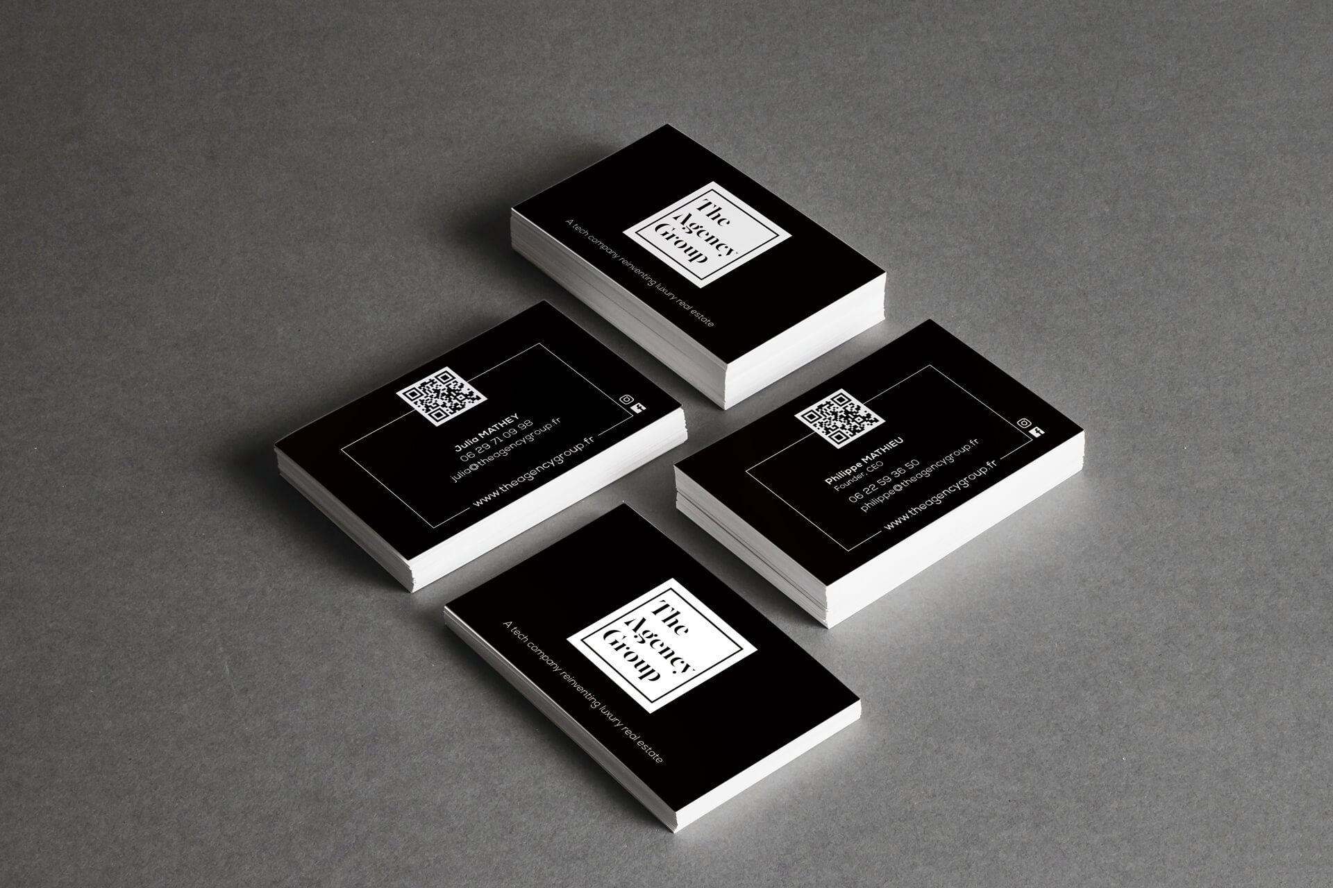 Cartes de visite The Agency Group