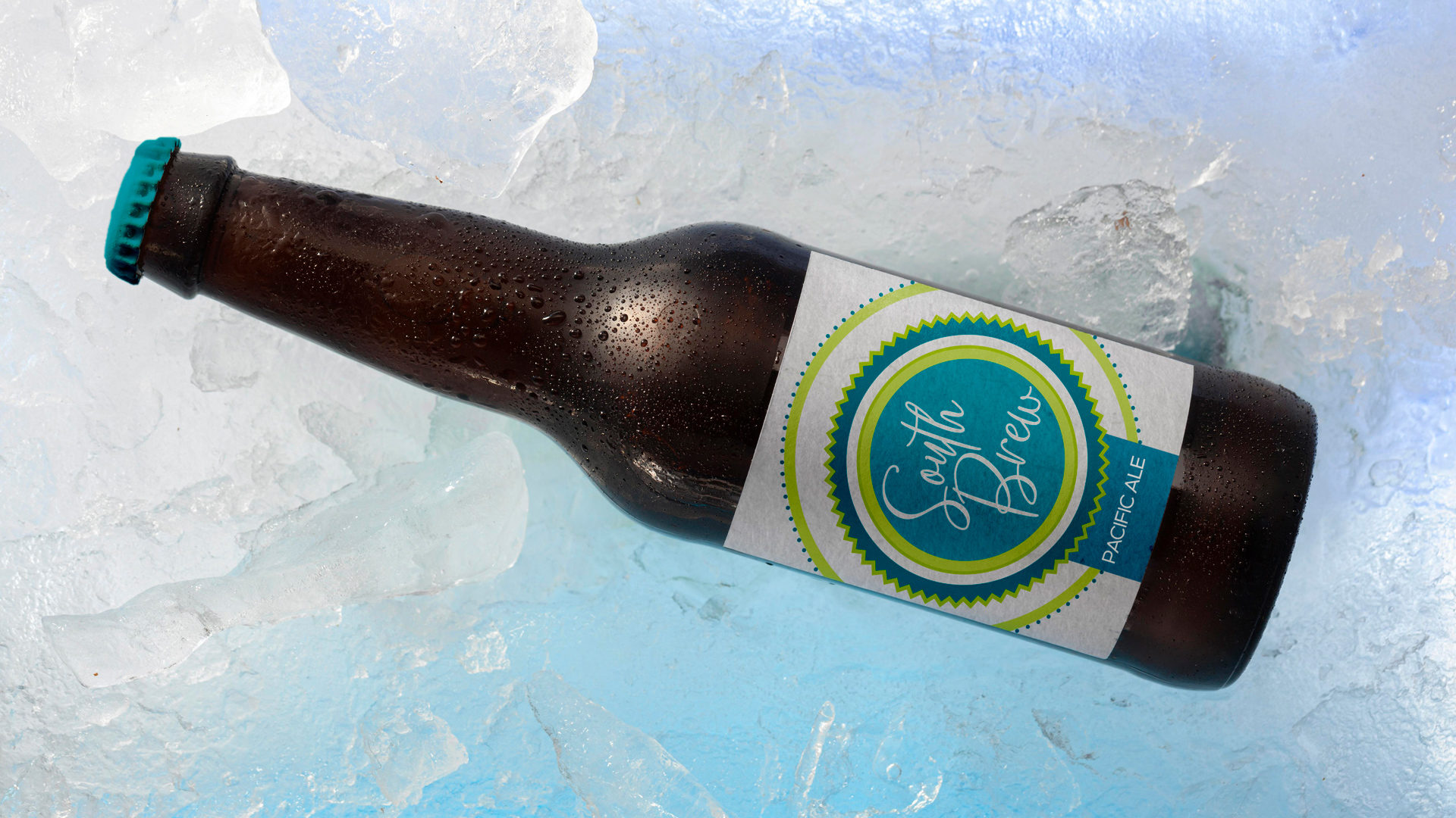 Simulation étiquette de bière South Brew - my& - graphiste freelance marseille